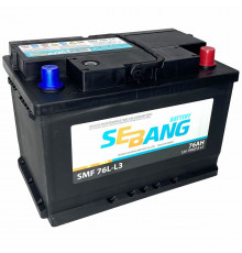 Аккумулятор автомобильный SEBANG SMF 76L-L3, 76 Ач 790A обр. пол. 278x175x190
