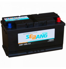 Аккумулятор автомобильный SEBANG SMF 100L-L5, 100 Ач 830A 830А обр. пол. 353x175x190
