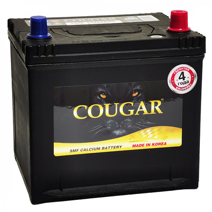 Аккумулятор автомобильный Cougar 50D20L 50 Ач 450А обр. пол. 207x172x220