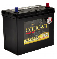 Аккумулятор автомобильный Cougar 65B24L 50 Ач (тонкие клеммы) 480А обр. пол. 238x128x220