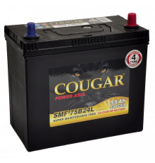 Аккумулятор автомобильный Cougar 75B24LS 55 Ач 520А обр. пол. 238x128x220