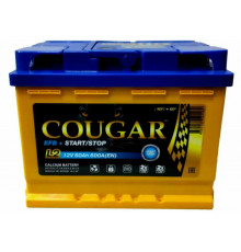 Аккумулятор автомобильный Cougar EFB 60 Ah 650А пр. пол. 242x175x190
