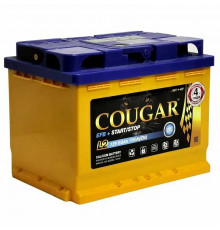 Аккумулятор автомобильный Cougar EFB 65 Ач 750А обр. пол. 242x175x190