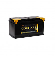Аккумулятор автомобильный COUGAR 100 Ah (низкий) 900А обр. пол. 353x175x175