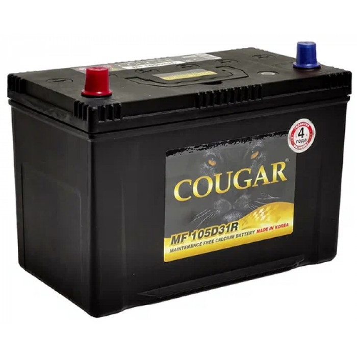 Аккумулятор автомобильный Cougar 115D31R 95 Ач 800А пр. пол. 306x173x220