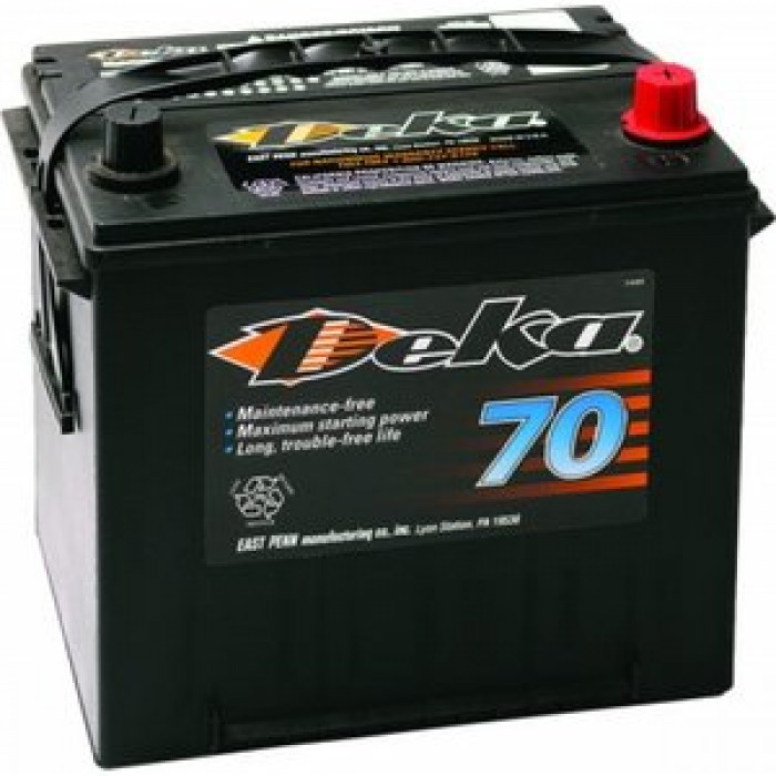 Аккумулятор автомобильный Deka 624MF (90D26R) 75 Ач 675А пр. пол. 260x173x220