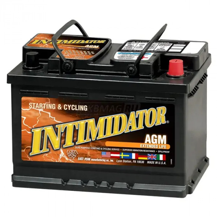 Аккумулятор автомобильный Deka 9A48 Intimidator AGM 70 Ач 760А обр. пол. 278x175x190
