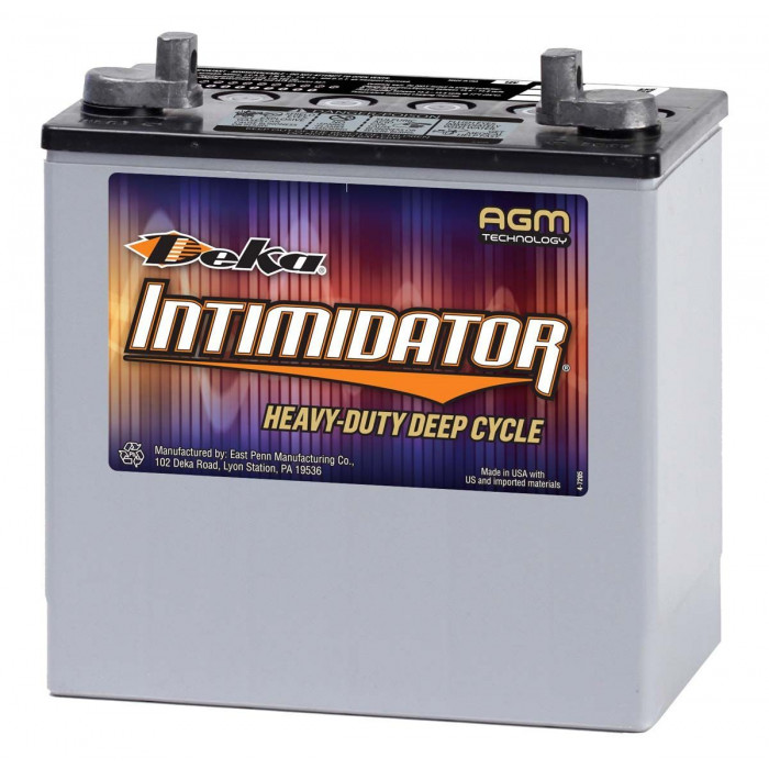 Аккумулятор тяговый Deka 8A22NF Deep Cycle AGM Intimidator 55 Ah 380А обр. пол. 234x140x227