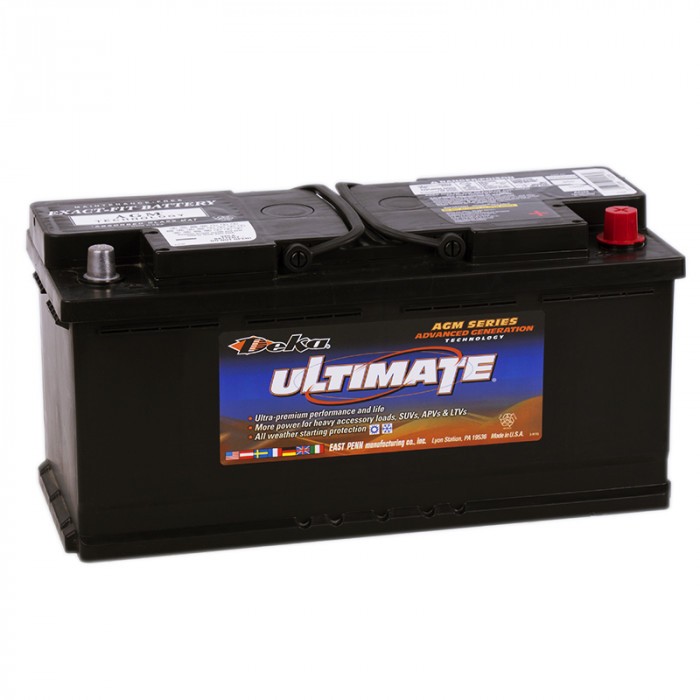 Аккумулятор автомобильный Deka AGM 9AGM95R 105 А/ч 950А обр. пол. 393x175x190