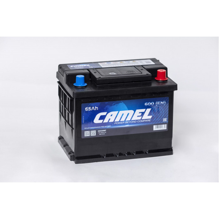 Аккумулятор автомобильный CAMEL 56559MF L2 65Ah 590А обр. пол. 242x175x190