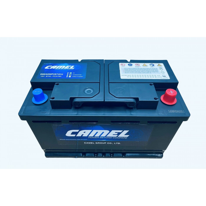 Аккумулятор автомобильный CAMEL 59042MF L4 87Ач 750А 780А обр. пол. 315x175x190