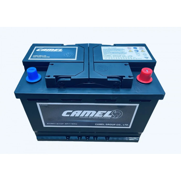 Аккумулятор автомобильный CAMEL AGM VRL3 70Ah 760А обр. пол. 278x175x190