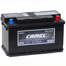 Аккумулятор автомобильный CAMEL AGM VRL4 80Ah 800А обр. пол. 315x175x190