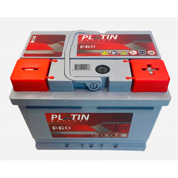 Аккумулятор автомобильный PLATIN PRO L2, 60 Ah 520А обр. пол. 242x175x190