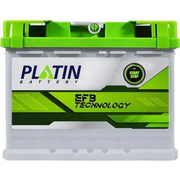 Аккумулятор автомобильный PLATIN EFB 63 Ач 600А обр. пол. 242x175x190