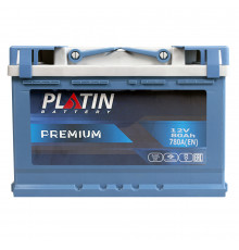 Аккумулятор автомобильный PLATIN PREMIUM L3, 80 Ah 780А обр. пол. 278x175x190
