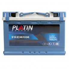 Аккумулятор автомобильный PLATIN PREMIUM L3, 80 Ah 780А обр. пол. 278x175x190