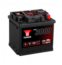 Аккумулятор автомобильный YUASA YBX3012 SMF 52 Ач 470А обр. пол. 207x175x190