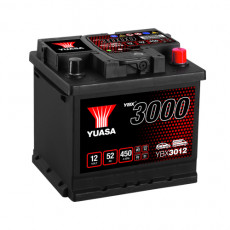 Аккумулятор автомобильный YUASA YBX3012 SMF 52 Ач 470А обр. пол. 207x175x190