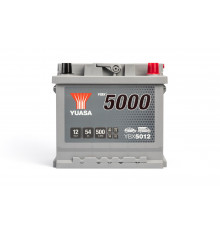 Аккумулятор автомобильный YUASA YBX5012 Silver 54 Ач 500А обр. пол. 207x175x190