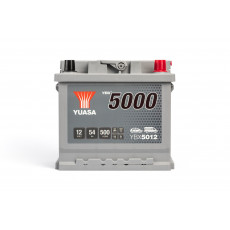 Аккумулятор автомобильный YUASA YBX5012 Silver 54 Ач 500А обр. пол. 207x175x190