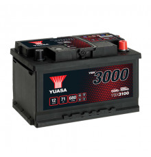 Аккумулятор автомобильный YUASA YBX3100 SMF 71 Ач 650А обр. пол. 278x175x175