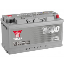 Аккумулятор автомобильный YUASA YBX5019 Silver 100 Ач 900А обр. пол. 353x175x190