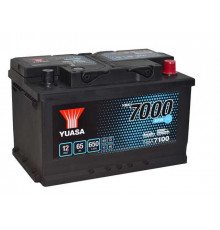 Аккумулятор автомобильный YUASA YBX7100 EFB Start Stop 65 Ач 650А обр. пол. 278x175x175