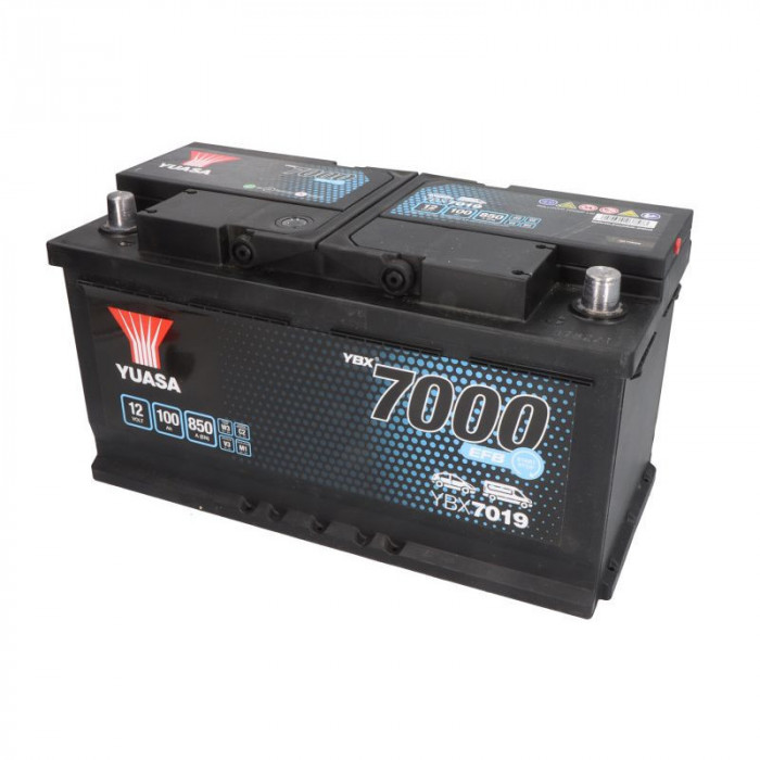 Аккумулятор автомобильный YUASA YBX7019 EFB Start Stop 100 Ач 850А обр. пол. 353x175x190