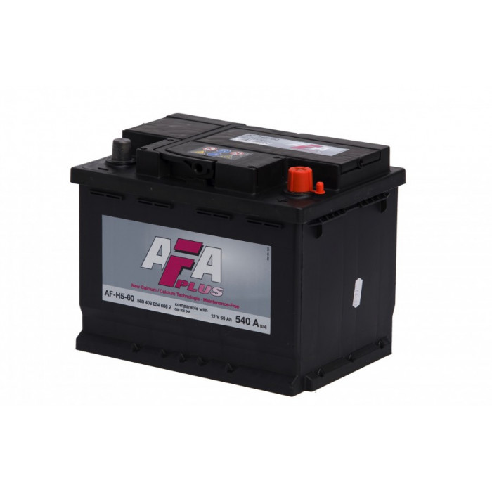 Аккумулятор автомобильный AFA Plus AF-H5 60 Ач 540А обр. пол. 242x175x190