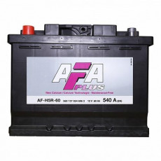 Аккумулятор автомобильный AFA Plus AF-H5R 60 Ач 540А пр. пол. 242x175x190
