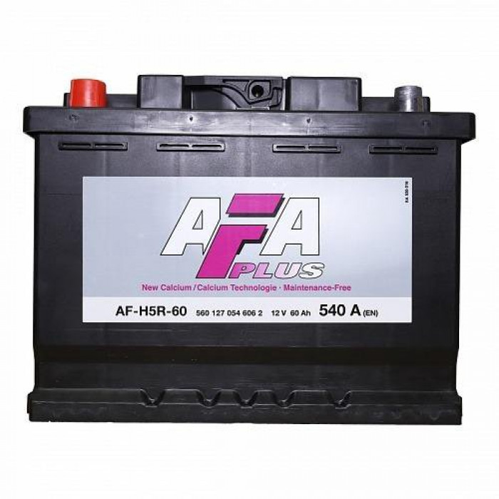 Аккумулятор автомобильный AFA Plus AF-H5R 60 Ач 540А пр. пол. 242x175x190