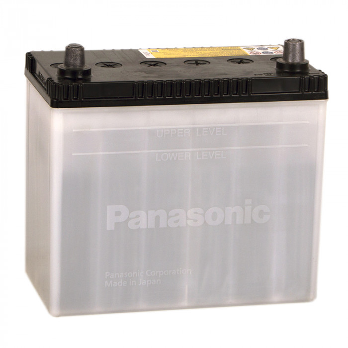 Аккумулятор автомобильный Panasonic 60B24R, 55A/ч (тонкие клеммы) 470А пр. пол. 238x128x220