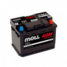 Аккумулятор автомобильный MOLL AGM LN2 Start-Stop 60Ah (80060)