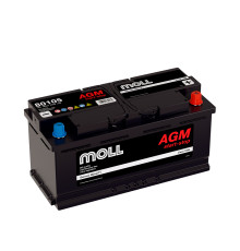 Аккумулятор автомобильный MOLL AGM LN6 Start-Stop 105Ah (80105)