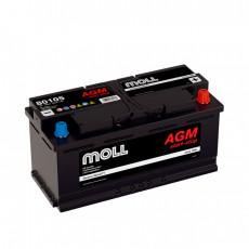 Аккумулятор автомобильный MOLL AGM LN6 Start-Stop 105Ah (80105)