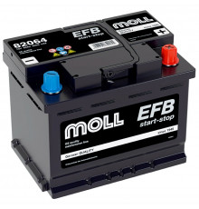 Аккумулятор автомобильный MOLL EFB LN2 Start-Stop 64Ah (82064)