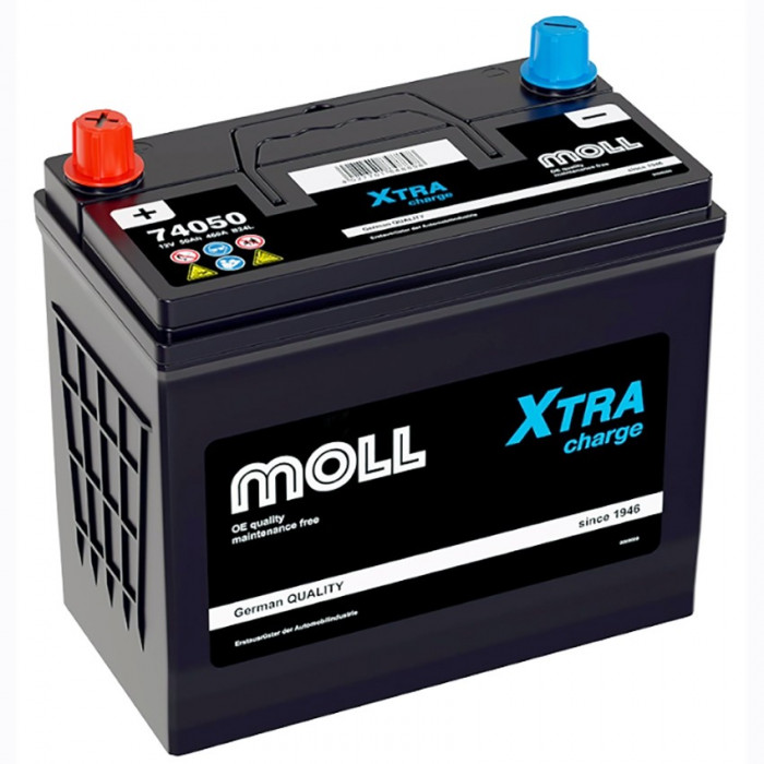 Аккумулятор автомобильный MOLL XTRA charge B24LS 50Ah (74050)