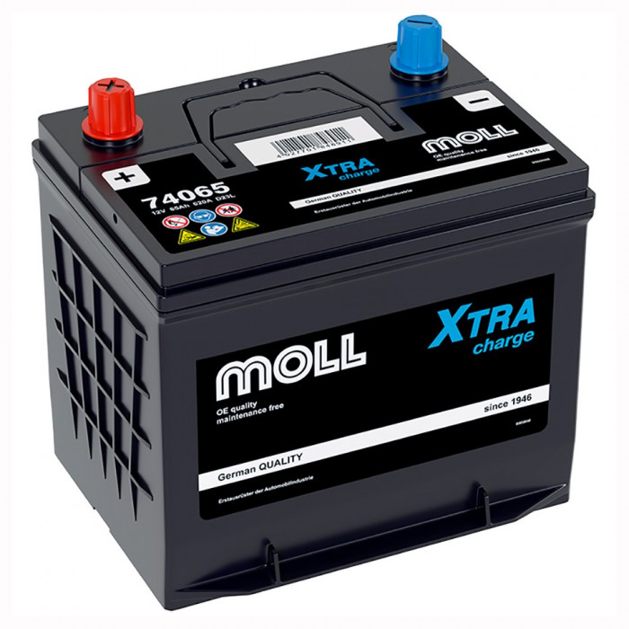 Аккумулятор автомобильный MOLL XTRA charge D23L 65Ah (74065)