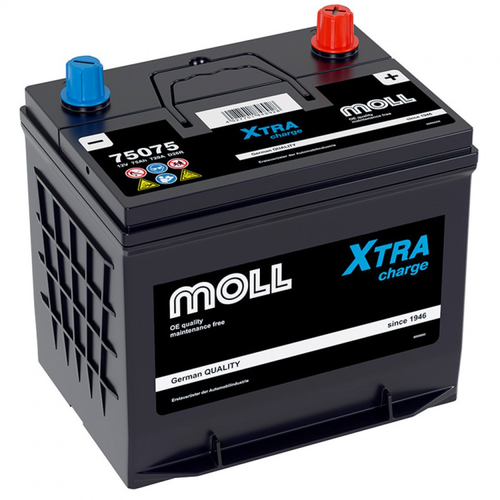 Аккумулятор автомобильный MOLL XTRA charge D26R 75Ah (75075)