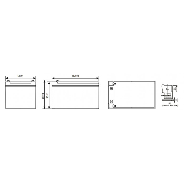 Аккумулятор WBR HR1251W F2