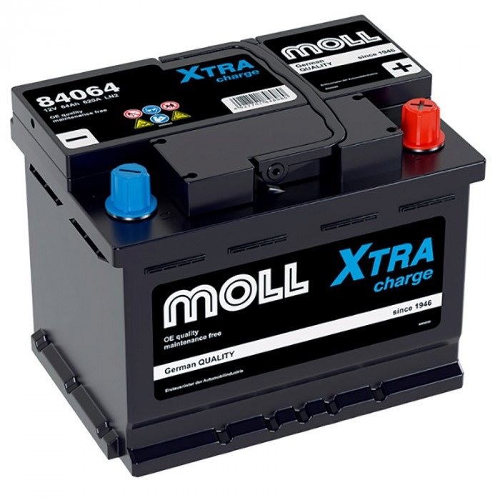 Аккумулятор автомобильный MOLL XTRA charge LN2 64Ah (84064)