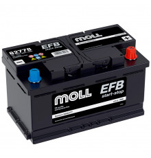 Аккумулятор автомобильный MOLL EFB LBN4 Start-Stop 78Ah (82778)