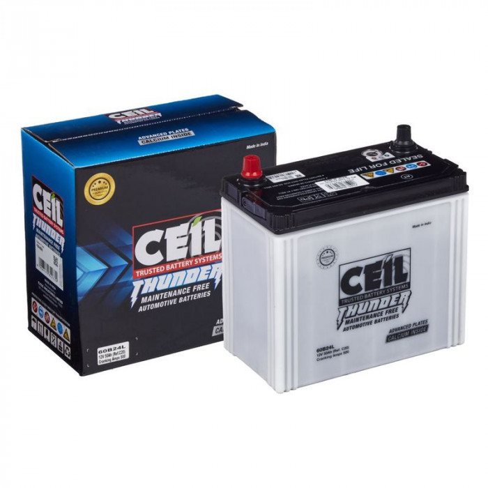Аккумулятор CEIL JIS 60B24L 50Ач 500А 238x129x227  обр. пол.