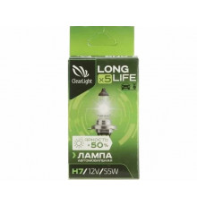 Лампа автомобильная H7 12V55W PX26d ClearLight LongLife 1 шт. картон MLH7LL
