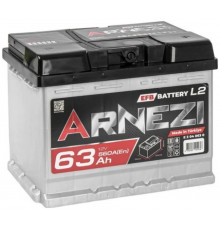 Автомобильный аккумулятор Arnezi EFB Start-stop 63R+ L2 EN 560А обр. пол. 242x175x190