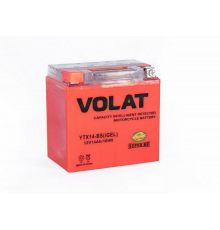 Аккумулятор для мототехники VOLAT iGEL 14Ач 155А прям. пол. 150x70x145 (YT14B-4,