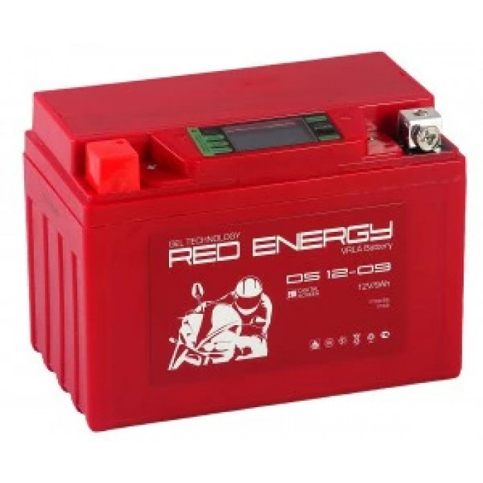 Аккумулятор Мото Red Energy DS1209 9Ач 140A прям. пол. 150х86х108 (YTX9-BS)