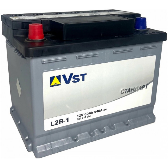 Автомобильный аккумулятор Vst Standart  L2 60L 540А пр. пол. 242x175x190