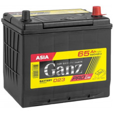 Автомобильный аккумулятор GANZ PRO-Line JIS 65R+ D23 EN 590А обр. пол. 232x173x220
